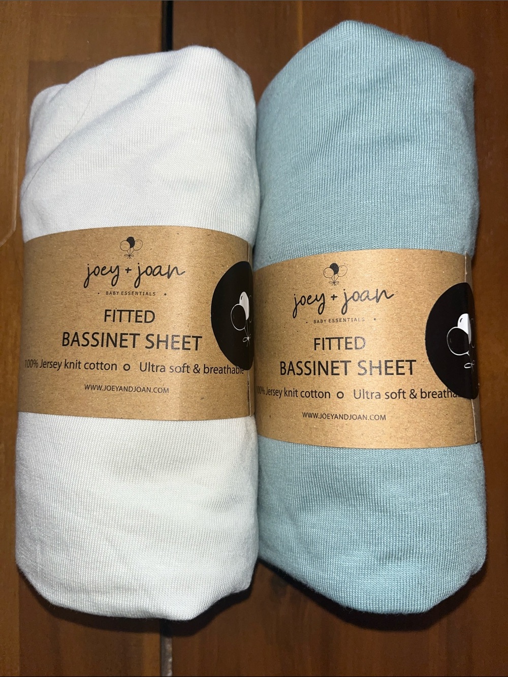 Joey & Joan fitted bassinet sheets
